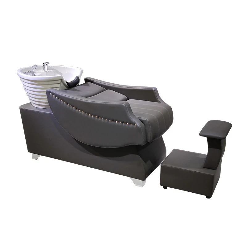 

Barber shop shampoo bed Internet celebrity semi-reclining deep basin shampoo bed hair salon