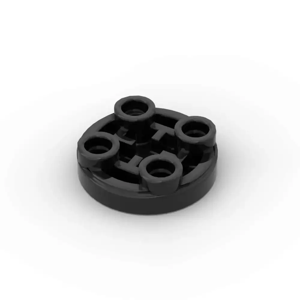 MOC 10개 부품 브릭 3567 라운드 2x2 인버티드 타일 빌딩 블록 세트 하우스 캐슬 파티클 퍼즐 DIY 조립 장난감 어린이 선물