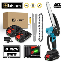 Gisam Brushless 8 Inch Electric Saw Electric Chainsaw One-handed Woodworking Garden Tool Pruning Saw For Makita 18V Battery Pin