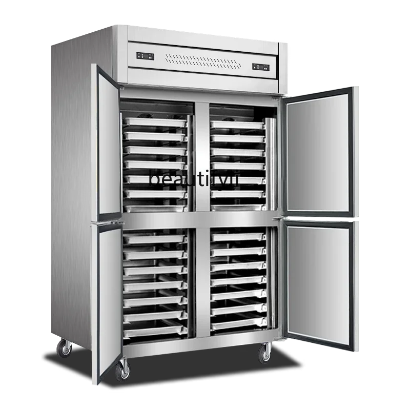 Freezer Commercial refrigerator Air-cooled freezer Plug-in cabinet Double temperature low temperature quick-freezing cabinet