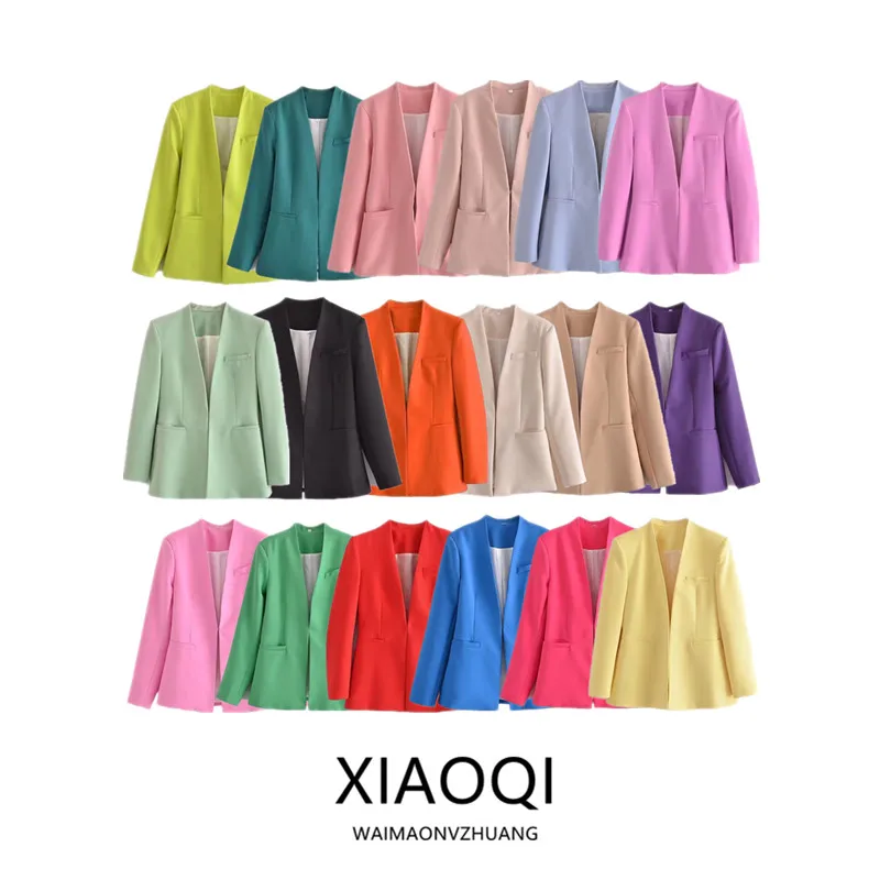 

Весна 2024, женский приталенный костюм Jaet, цветной блузкий воротник, Ele, повседневное длинное свекло, модное универсальное женское пальто