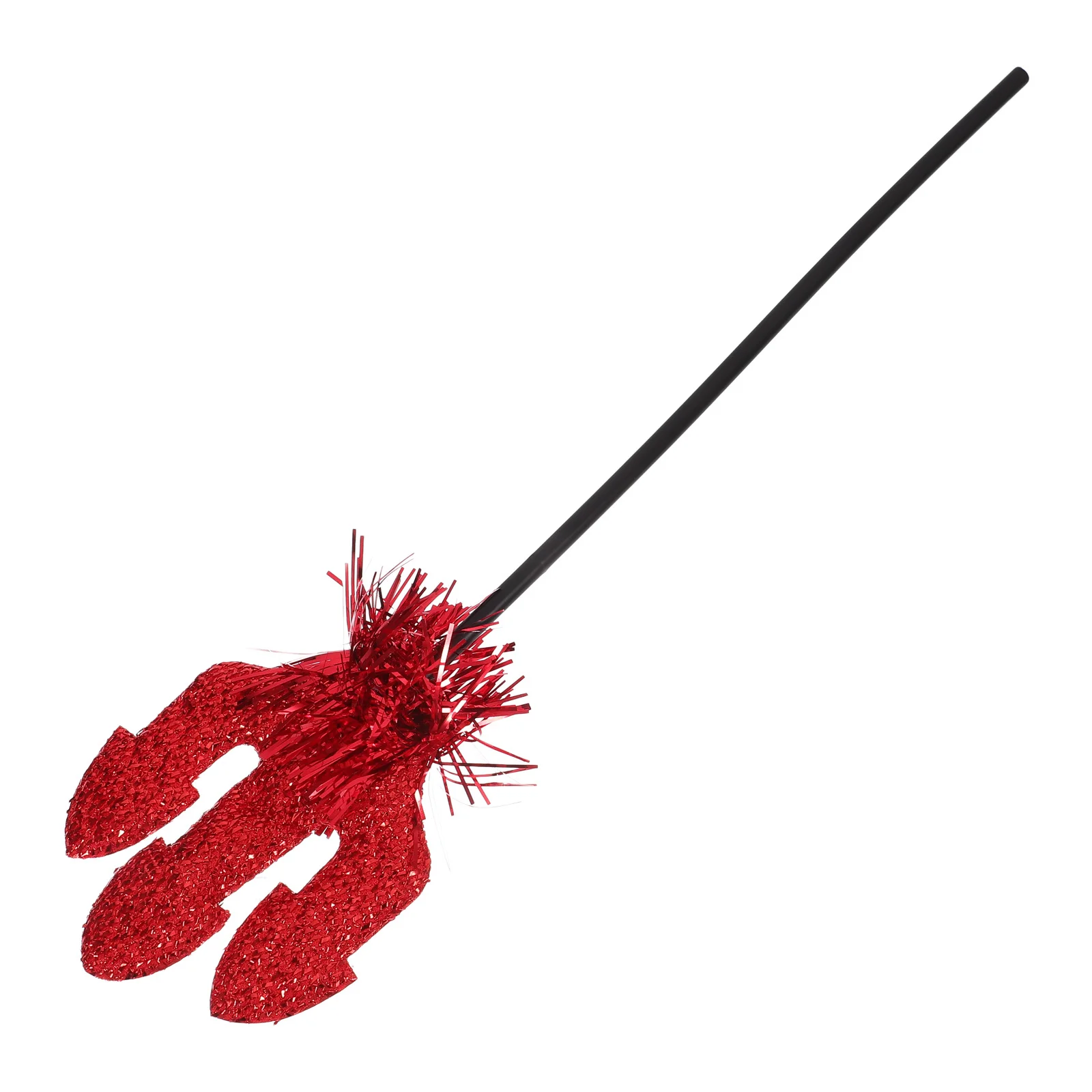 Widelec Diabła Rekwizyt Trwały Lekki Halloween Cosplay Kostium Demona Dekoracja Odpinany Gładki Uchwyt Bez Zadziorów