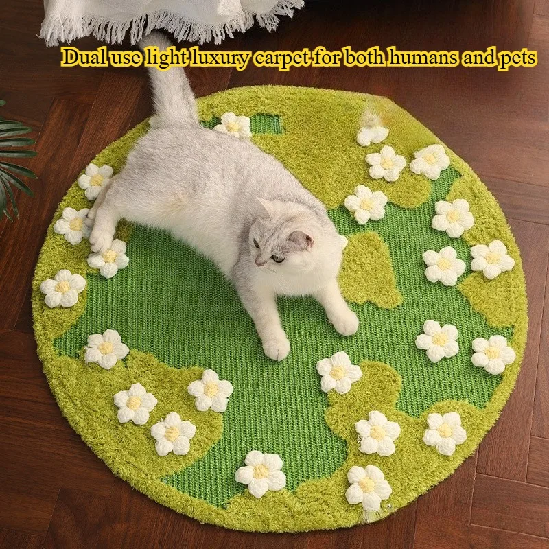 cat-scratch-board-flower-bushes-sisal-hemp-wear-resistant-cat-scratch-pad-no-debris-to-protect-cat-paws-pet-carpet
