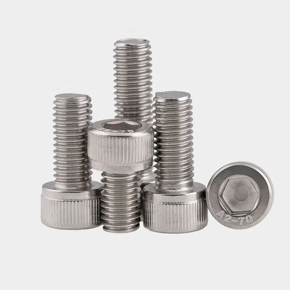 Left Thread Hexagon Hex Socket Cap Head Screws Bolts M3 M4 M5 M6 M8 M10 M12 304 Stainless Steel Reverse Thread Hex Socket Screw