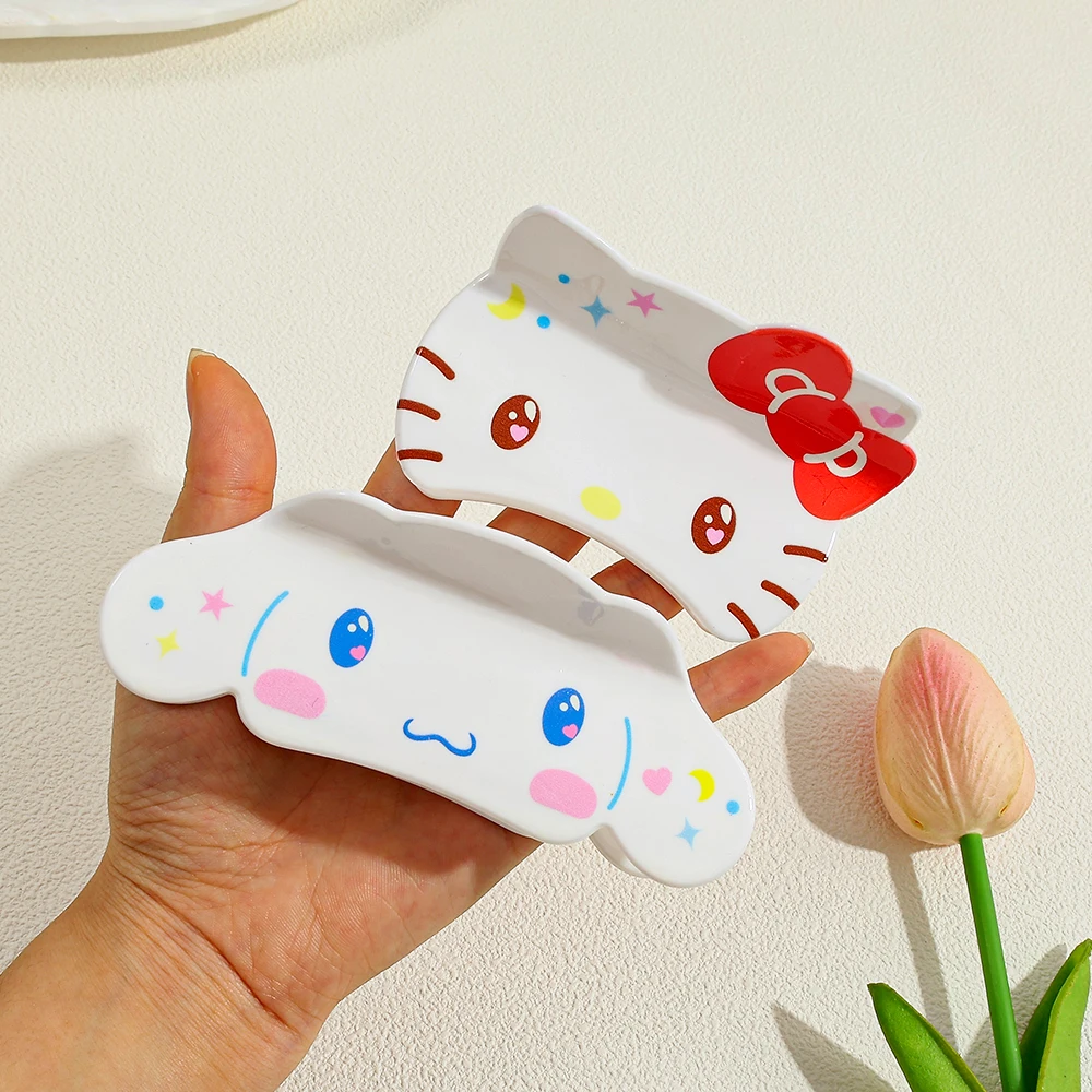 1 قطعة/3 قطعة سلسلة سانريو مشبك شعر لطيف مقاطع الزخرفية رائعتين قبضة الشعر للتصفيف اليومي العملي إكسسوارات الشعر #5