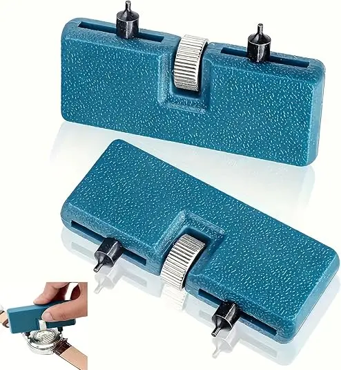 2Pack Watch Back Case Opener Press Closer Remover Kits Tools Battery Remover Wrench Screw Change Screw Repair Adjustable Opener