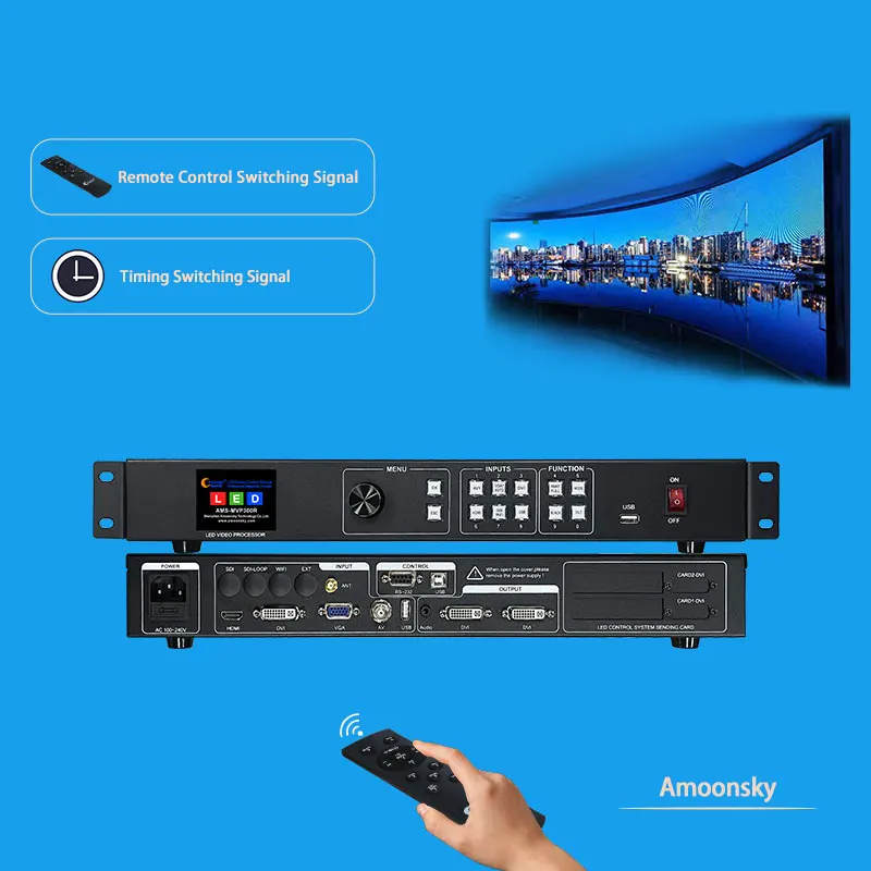 Ams Videowand mvp300r Fernbedienung HD-Prozessor unterstützt Linsn Nova Sende karte für farbige LED-Miet-Werbe bildschirm