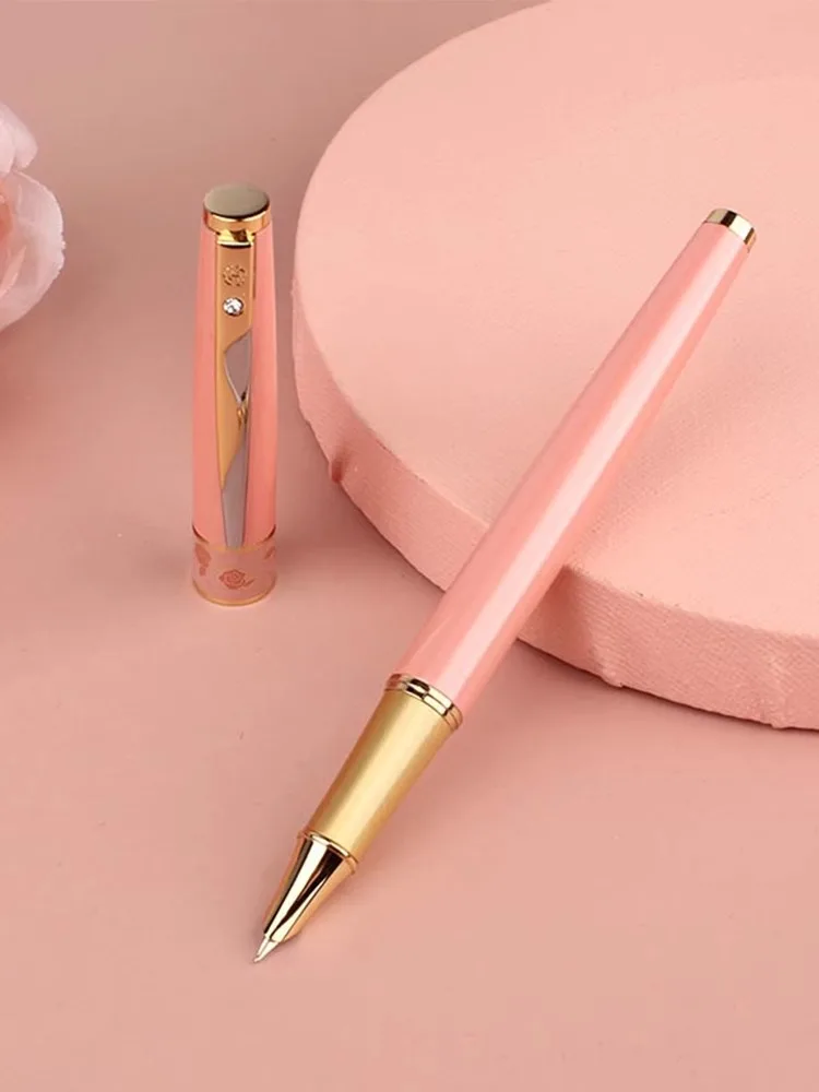 

Hero Fountain Pen 1113a Fashionable Ladies 10k Gold Nib Business Signature Exquisite Gift Student School Stationery Supplies