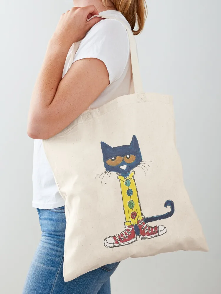 

Pete the Cat Tote Bag Women's shopping bag university shopper bag Big women large size bags