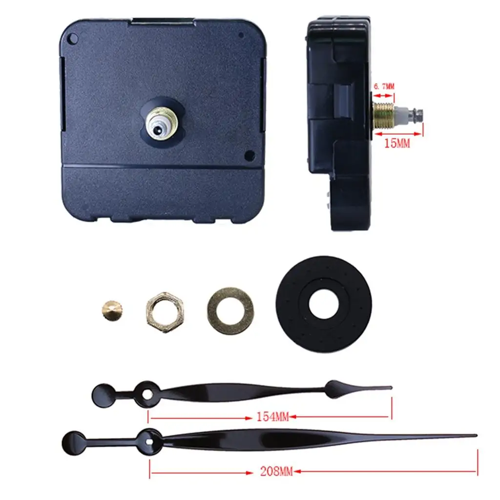 Hand Clock Mechanism Silent Repair Parts for Quartz Wall Clock Movement DIY Craft and Home Projects