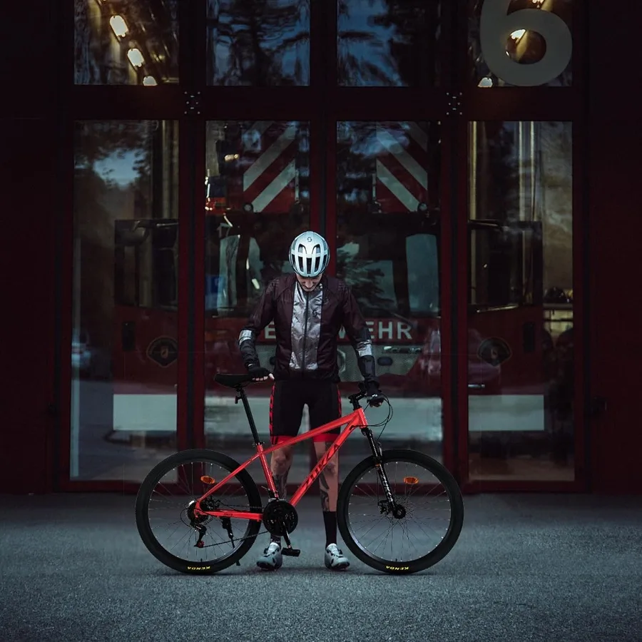 26 بوصة دراجة هوائية جبلية 24 سرعة دراجة هوائية جبلية إطار فولاذي دراجة الكبار مع شوكة تعليق فرامل قرصية مزدوجة للمرأة الرجال مول