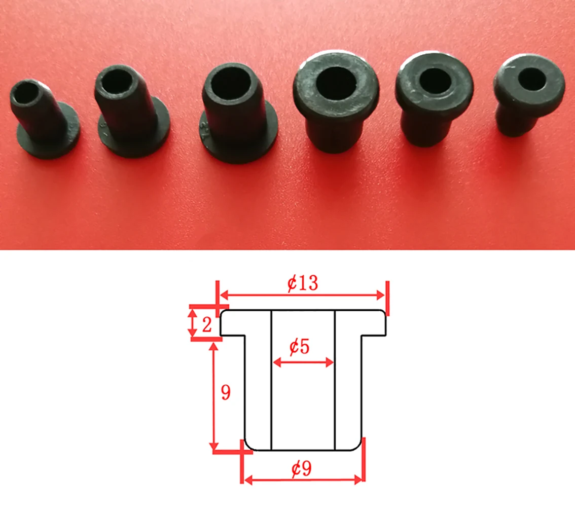 5mm-28mm Black/White Round Hollow Silicone Rubber Grommet Hole Plug Wire Cable Wiring Protect Bushes O-rings Sealed Gasket