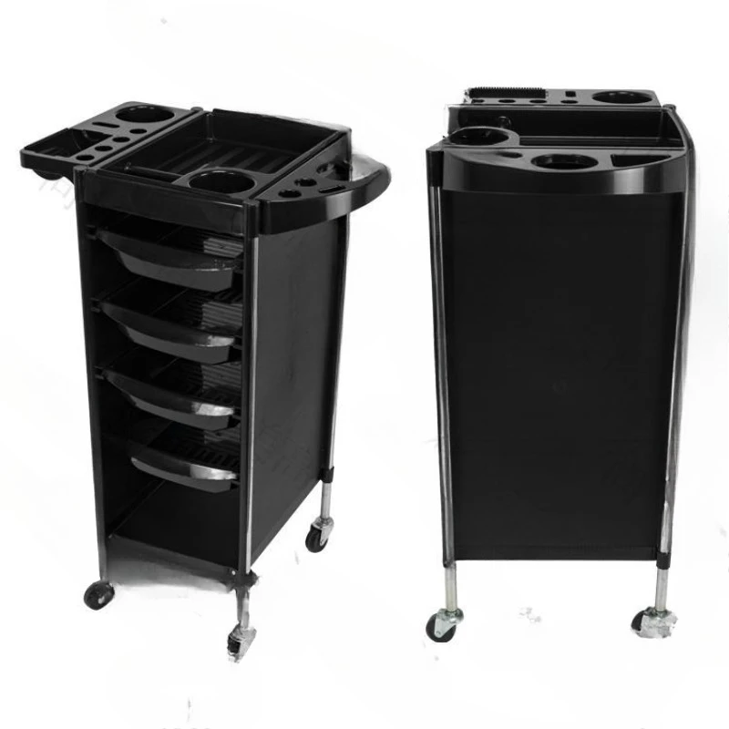 Hair Salon Tool Cart Multifunctional Six-layer Bar Cart Storage Shelf Beauty Salon Barber Shop Hair Cart Perm and Dyeing Cart