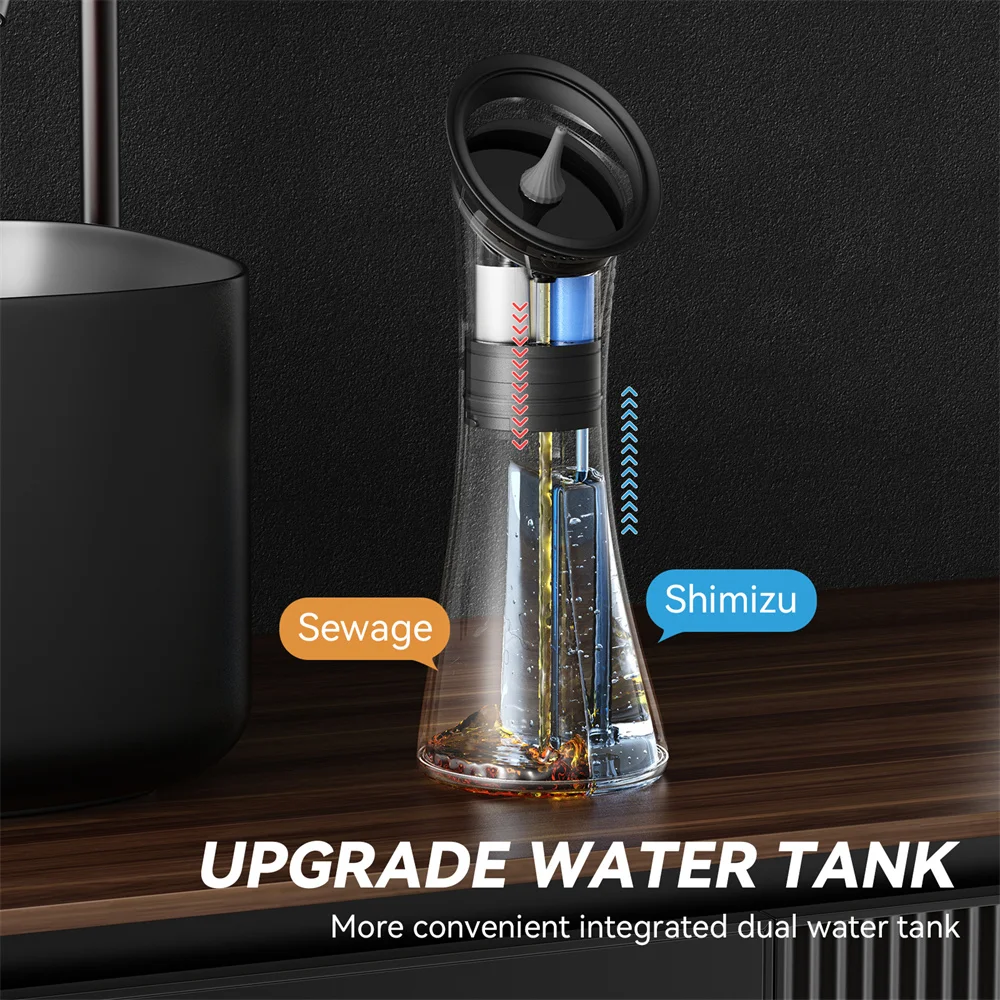 Upgraded Ear Wax Removal with One-Piece Waste Tank Safe Ear Cleaner with Water Temperature Sensor Waterproof Effective EarClean