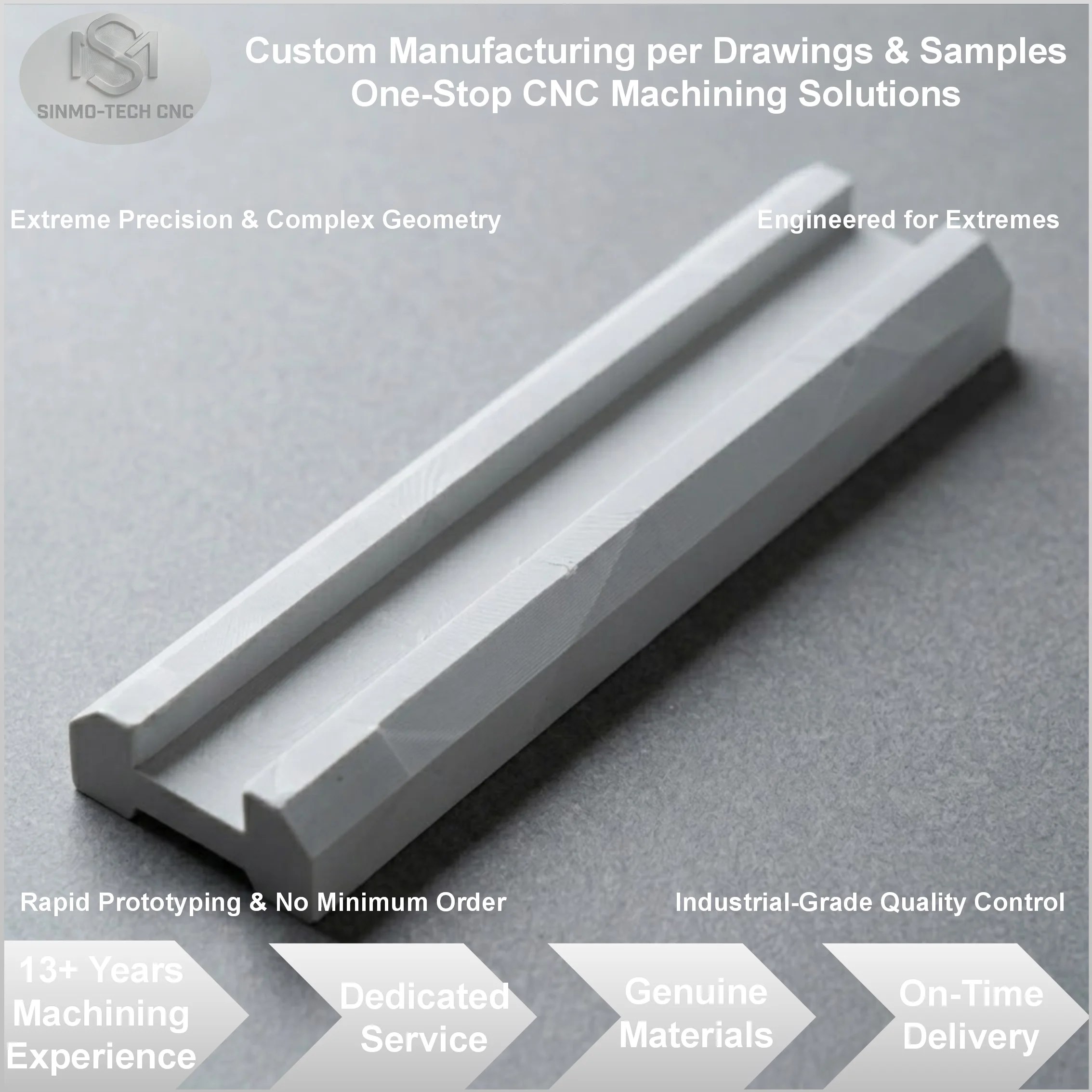 

Custom Technical Ceramic CNC Machining, Precision Alumina Zirconia Silicon Carbide Parts Milling Turning Service, MOQ 1pc