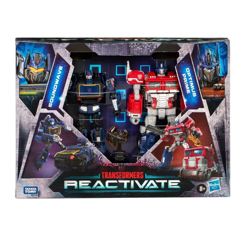 Original Hasbro Transformers Reactivate Optimus Prime Soundwave Action Figure Model Toy Collection Gift