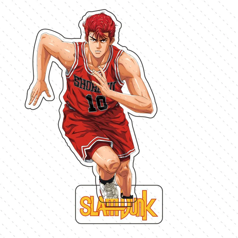 Trendy Anime Slam Dunk Sakuragi Hanamichi Rukawa Kaede Akagi Takenori acrylic stand figure model plate holder cake topper