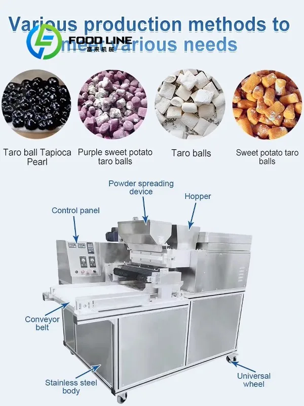 Anti Adhesion Tapioca Pearl Forming Machine Special Surface Treatment Stop Fresh Pearls From Sticking Together After Molding