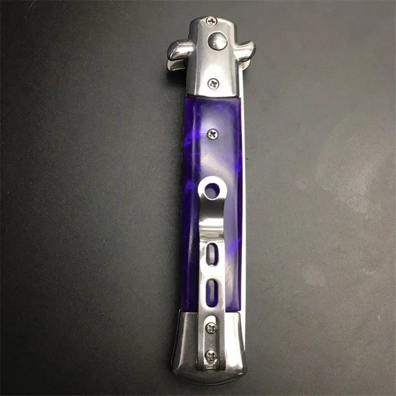 1 Stück Edelstahl Faltbarer Automatischer Kamm Messer Bürste Haarschneider Zubehör Butterfly Herren Taschenmesser Kamm – Detail 11