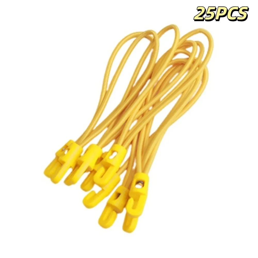 Multipurpose With Hooks Bungee Cords Multipurpose Black Bungee Ropes Nylon Rubber High Elasticity Elastic Ropes Tent