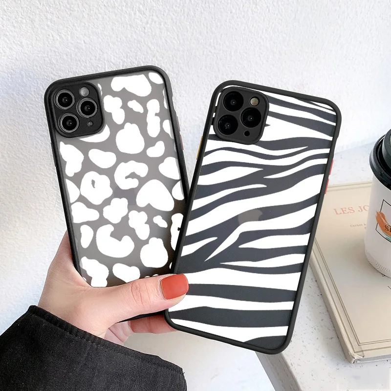 Gimfun Cartoon Zebra Phone Case for IPhone 15 13 12 11 Pro Max Mini 8 7 Plus SE 2020 X XR Xs Max Cow Shockproof Back Cover