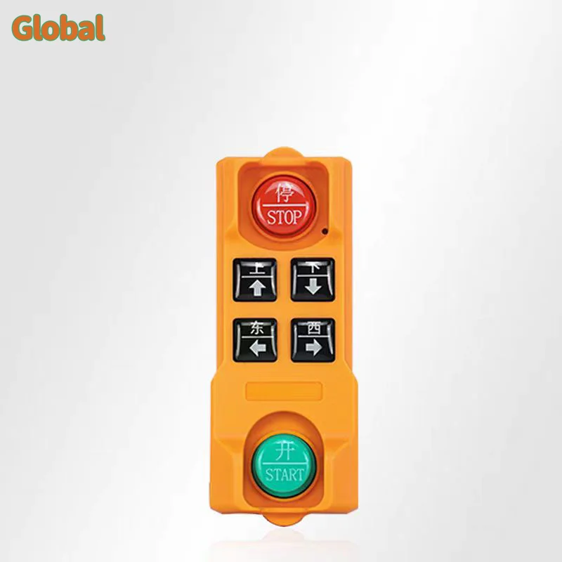 YU-4 4 buttons singIe speed industrial Wireless Radio Crane Remote Control switches Hoist track crane Lift controller