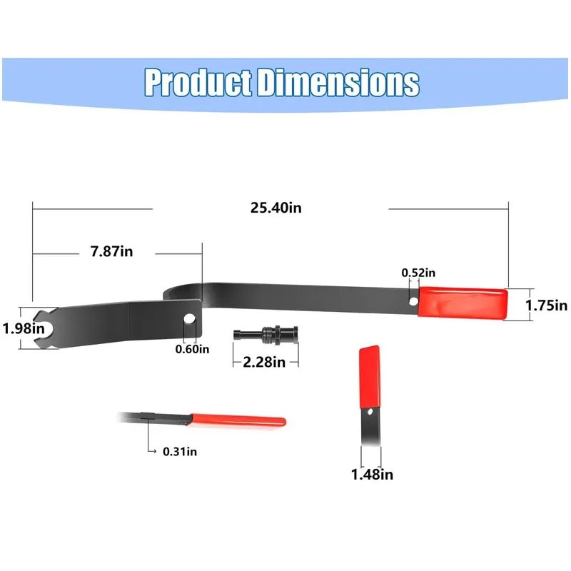 Car Door Alignment Tool #65800 , Adjusts Door Hinges on Most Cars and Light Trucks for Both Bolted and Welded Hinges