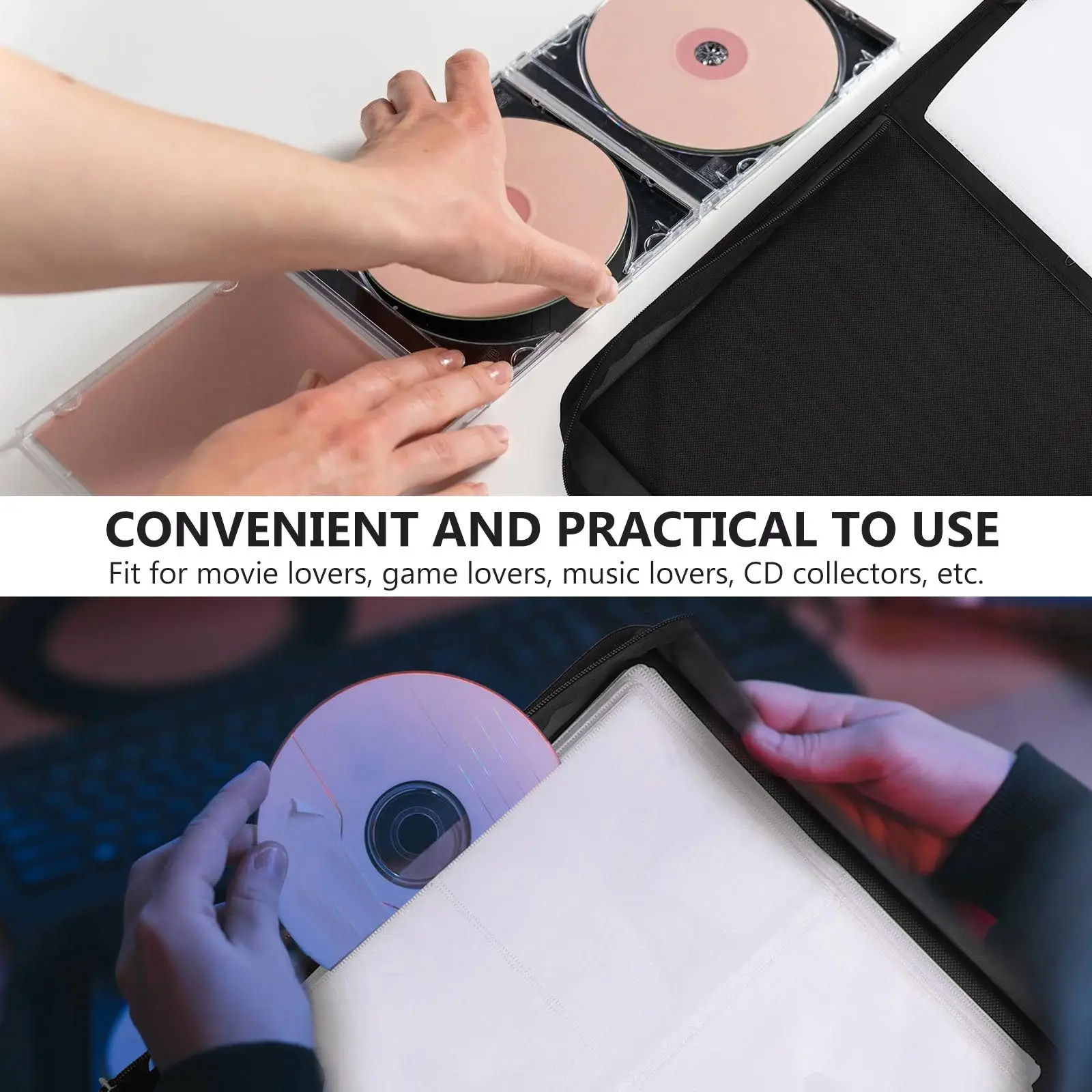 

Органайзер для CD/DVD на 240 дисков, чехол из ткани Оксфорд, сумка для хранения с ручкой для удобной переноски, для защиты и организации CD/DVD