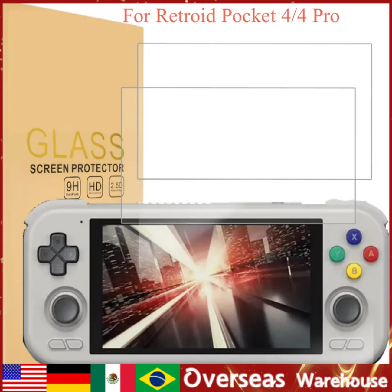 

Retroid Pocket 4 Pro Tempered Glass Screen Protector 9H RP4 Retroid Pocket 4 High Definition Screen Protector film Accessories