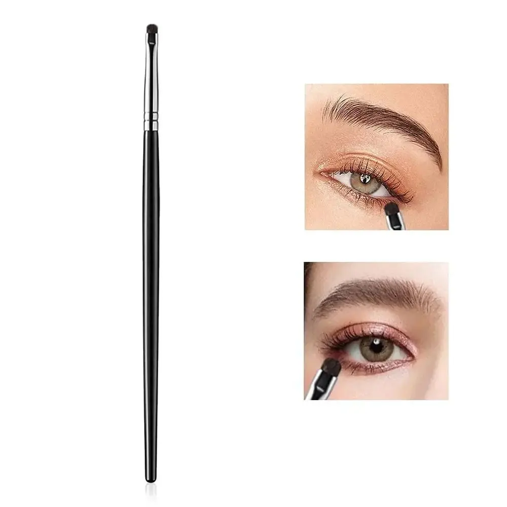 4Pcs/Set Small Angle Eyeshadow Brushes Precise Detail Eyelid Highlighter Makeup Brushes Lying Silkworm Soft Hair