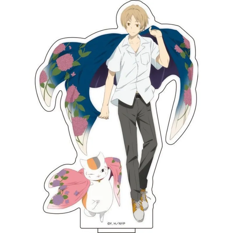 Anime Natsume Yuujinchou Acrylic Stand Keychain Takashi Natsume Figure Madara Keyring Shuuichi Statue Seiji Desk Ornament Toy