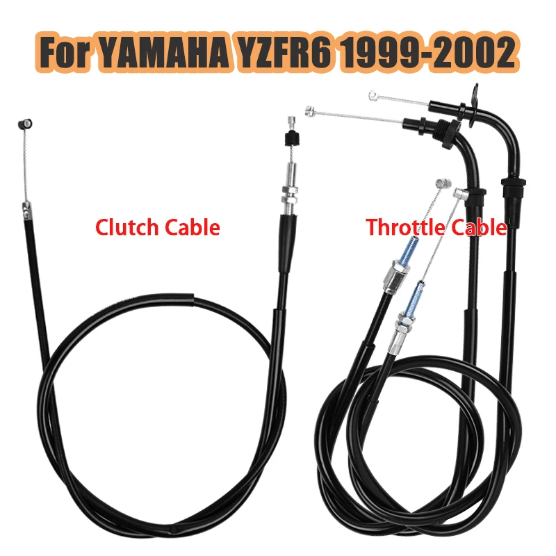 Motorcycle Throttle Cable Clutch Wire for YAMAHA YZFR6 YZF R6 1999 2000 2001 2002 599cc 600cc 5EB-26335-00-00 5EB-26311-00-00