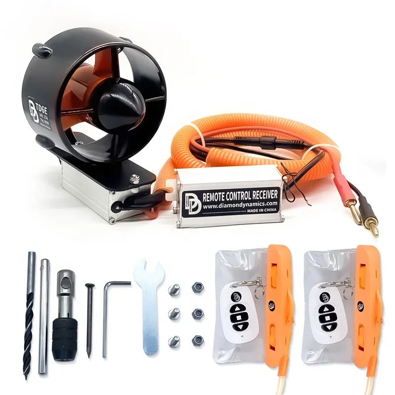 

Reversible Waterproof Electric Bow Thruster Kit 24v ROV Underwater Thruster for Sup Surfboard