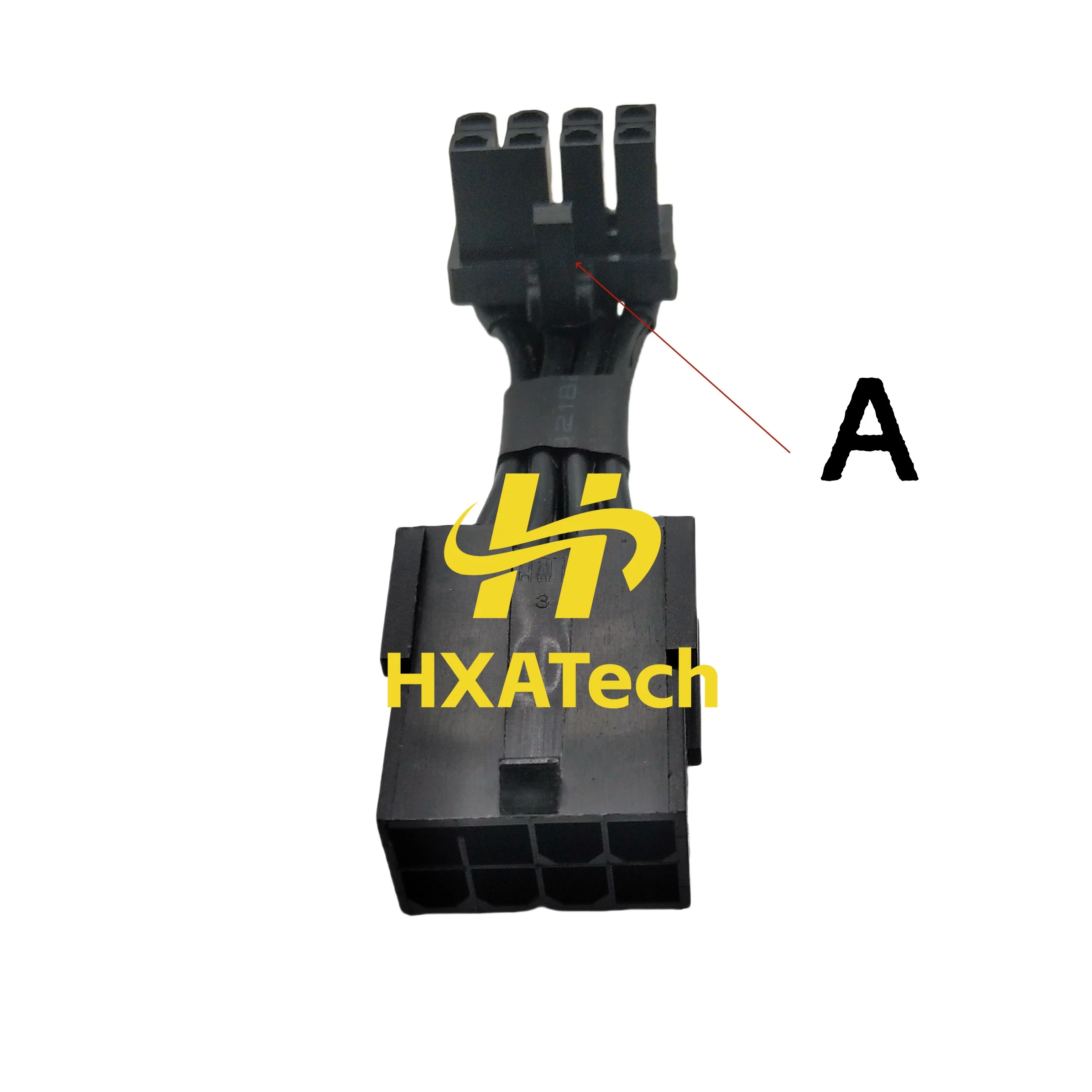 HXATech- new design 3cm 90Degree elbow 6pin 8pin Female to Male PCI Express Graphic Card Power Extension Cable 6-pin Converter