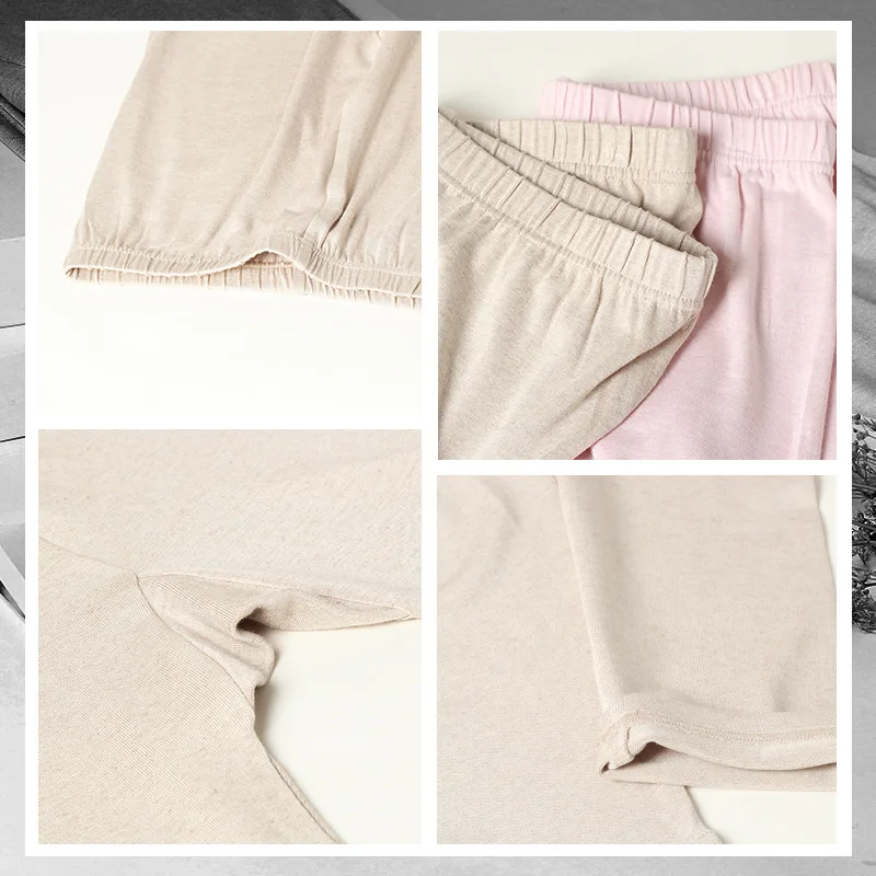 Birdtree، M إلى 3XL، 80% التوت الحرير 20% القطن طماق، المرأة سليم صالح طويل جونز، منتصف الخصر، 2025 الخريف الشتاء السراويل P5N604JF