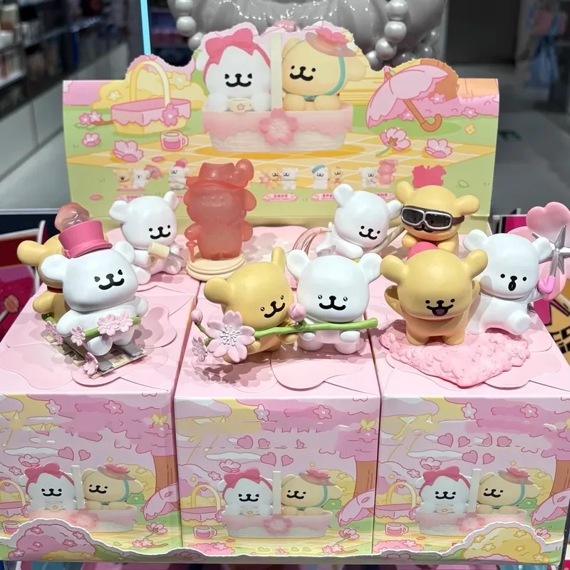 

Hot Romantic Cherry Blossom Series Line Puppy 100%Genuine Article Blind Box Around The Doll Desktop Ornaments Doll Birthday Gift