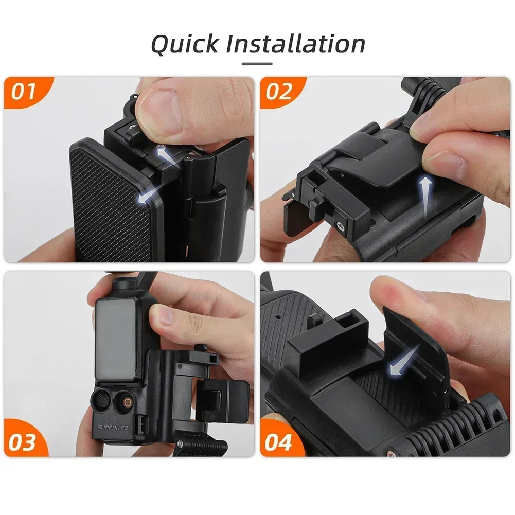 Support magnétique réglable pour DJI Pocket3, base de montage magnétique, base de bureau multifonctionnelle, angle réglable