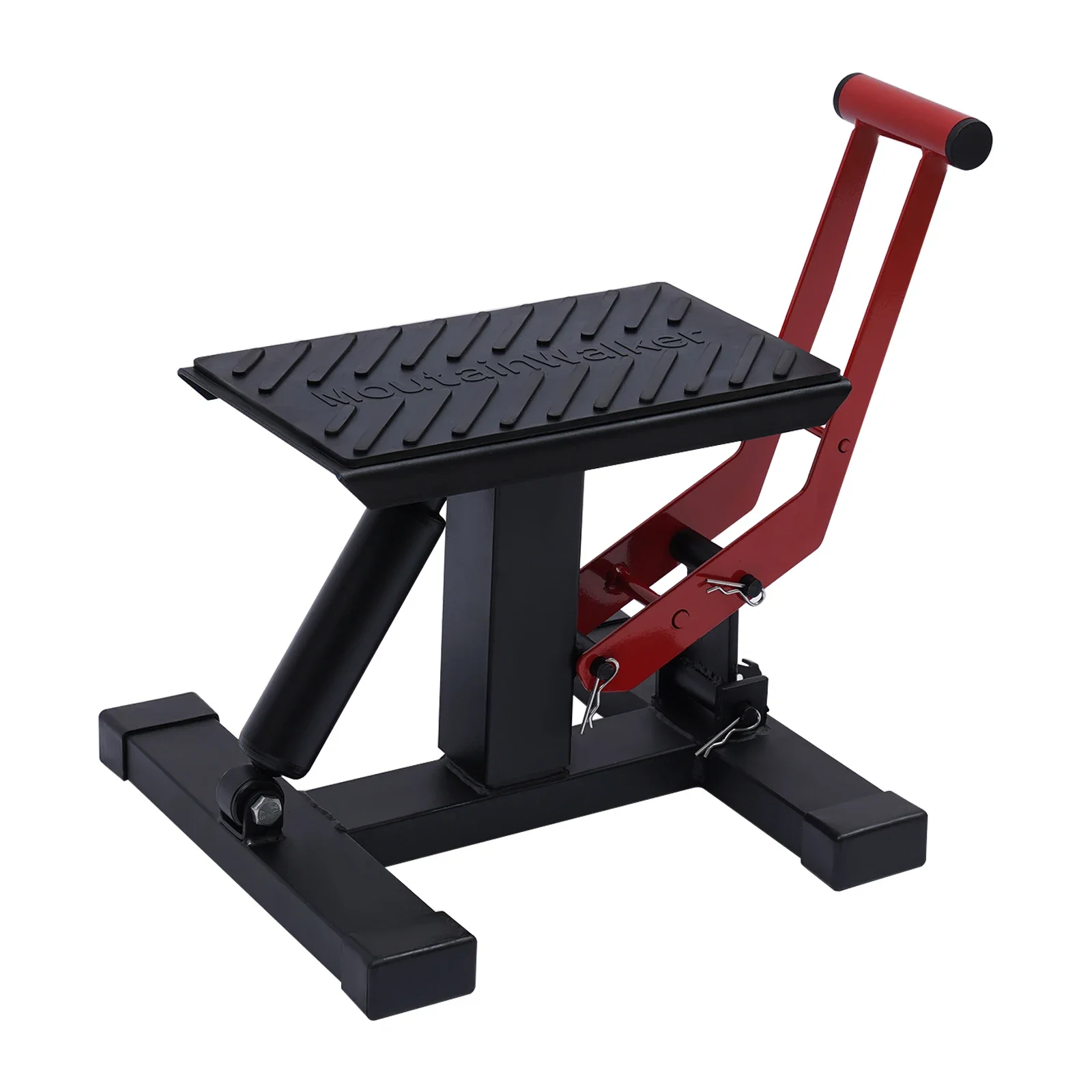 NEW Black, Red Steel, Rubber Motorbike Cross Stand Lifting Stand Lifter Enduro Trial Motocross Motorbike Stand Repair Assistant