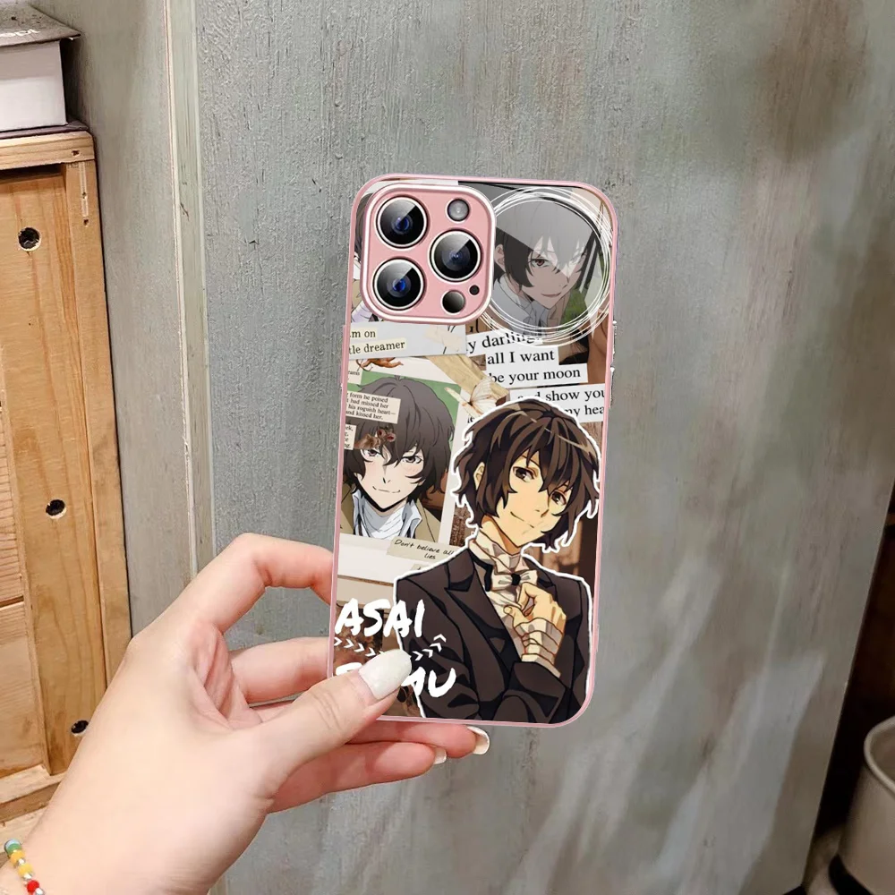 Anime Bungou Stray Dogs Dazai Osamu Phone Case For iPhone 14 13 12 Mini 11 Pro XS Max X XR 14 Plus Tempered Glass Cover