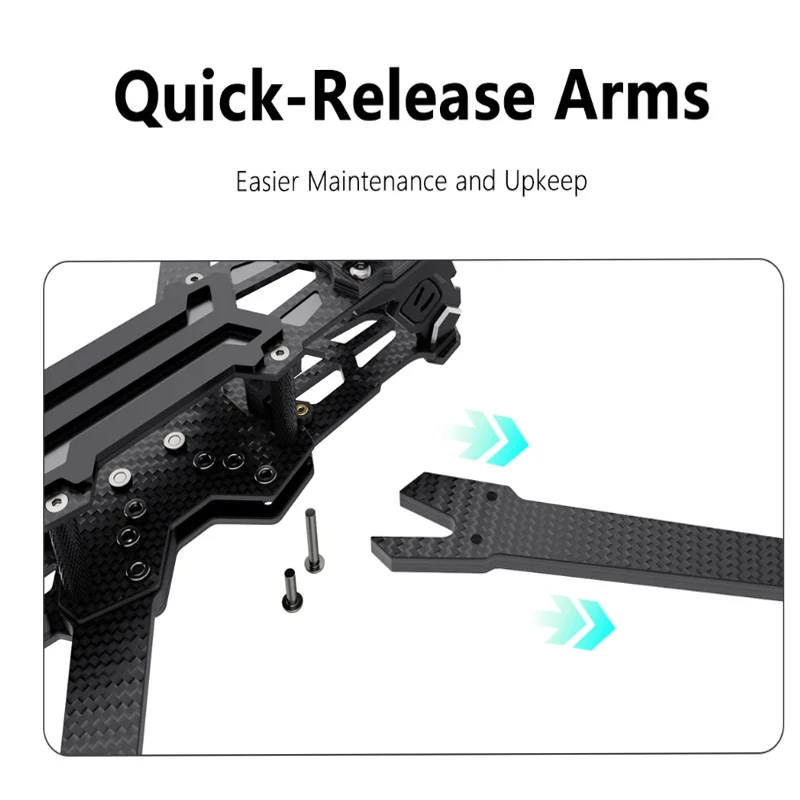 

GEPRC GEP-Vapor-D5 D6 Frame Kits Suitable for Vapor Drone Carbon Fiber Frame DIY RC FPV Quadcopter 5-6 Inch Accessories Parts