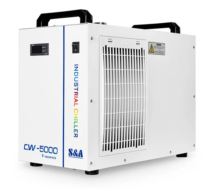 CO2 Laser Water Cooled Chiller CW5000 Industrial Mini Portable 220V Air Cooling System