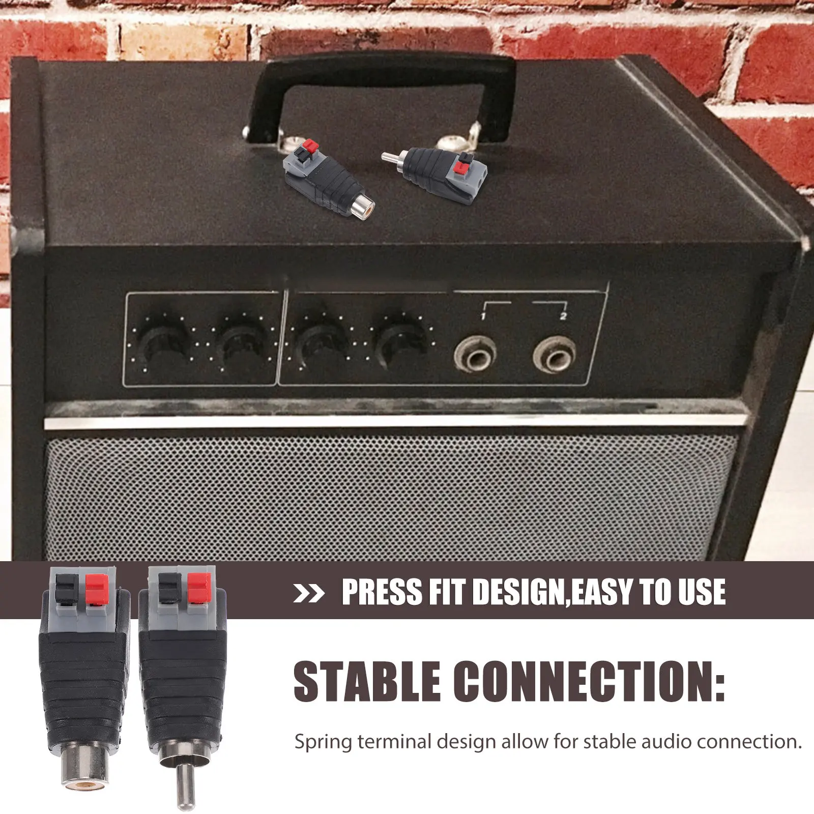 8Pcs Av Connector S…