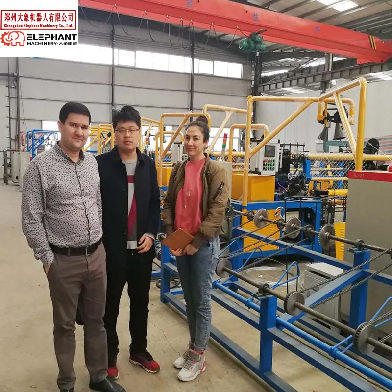 Hot Sale Fully Automatic Diamond Wire Mesh Weaving Machine for Chain Link Fence Making Essential Motor Bearing Gear PLC