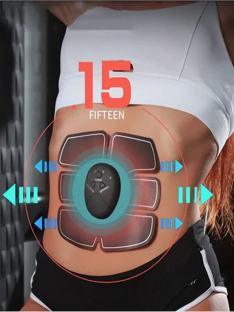 Muscle Stimulation Patch, Abdominal Training Smart Fat Burning Fitness Apparatus, Unisex