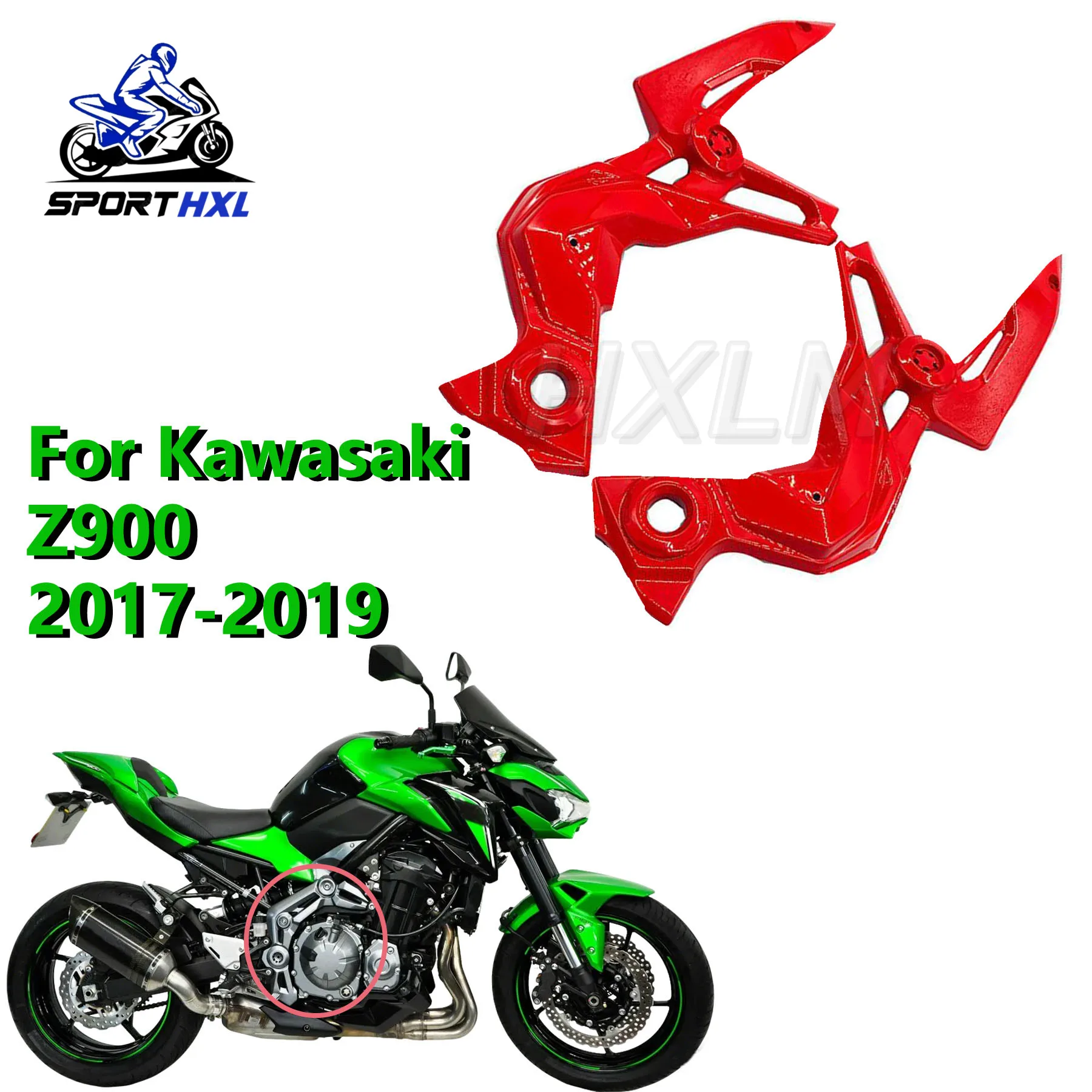 

New Z900 Motorcycle Engine Front Side Trim Frame Body Cover Panel Fairing Z-900 Fit For Kawasaki Z 900 2017-2019