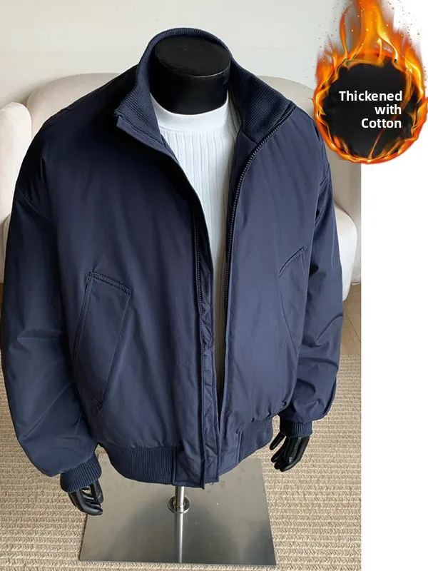 

Мужская куртка-бомбер American Pilot Collar: универсальная рабочая одежда из полиэстера для всех сезонов