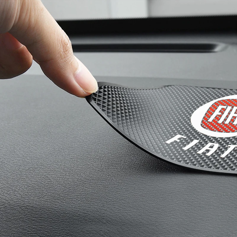 Car Universal Dashboard Non Slip Pad Phone Storage Anti-skid Mat For Fiat 500 500x Ducato Grande Punto Panda Pondo Palio Seicent