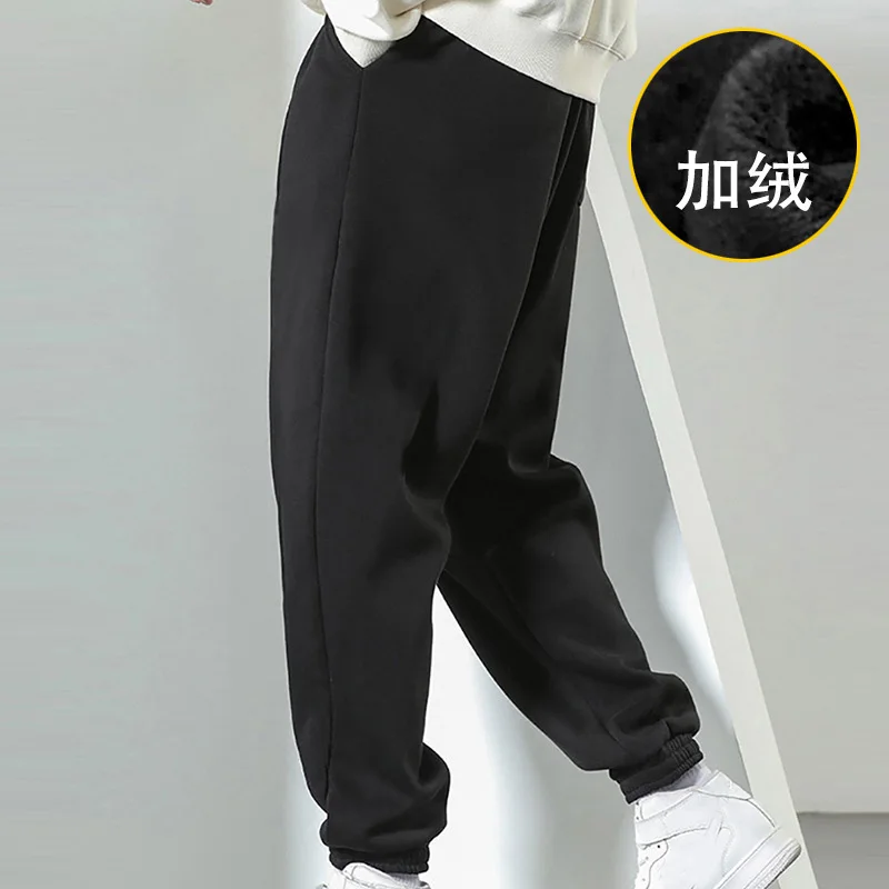 

Plus size 15xl 200kg large men's pants 8xl 9xl 10xl Winter Fleece high waist loose black elastic large sweatpants 56 58 60