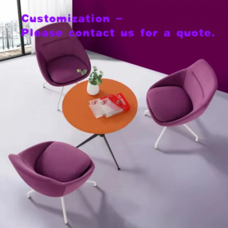 custom.European-Style Simple High Quality Office Furniture Office Reception Room Conference Room Coffe Shop Fabric Leisure Armch