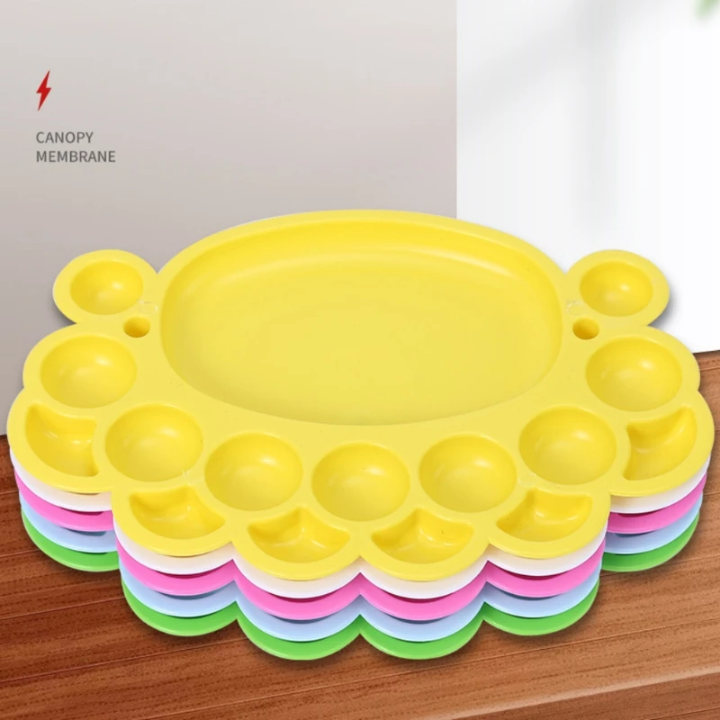 2023 nowa profesjonalna 16 studni kolorowa paleta farb taca malarska do akwareli gwasz akrylowa farba olejna losowe kolory